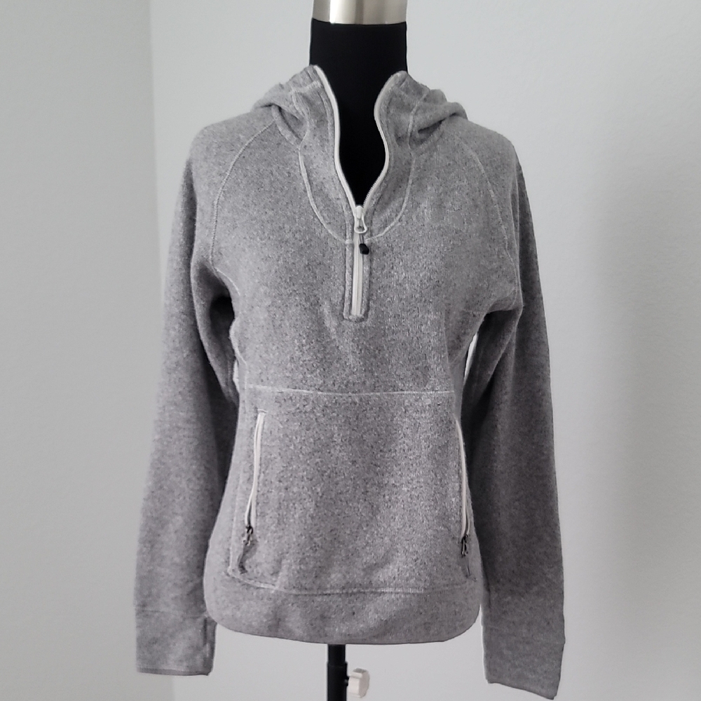 NF Gray Women's Hoodie w/ Zipped Unipocket